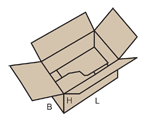 Pudełko kartonowe jednoczęściowe