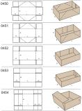 Pudełka składane: 450,451,452,453,454