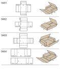 Pudełka składane: 401,402,403,404