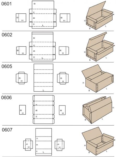 Pudła trwałe: 601,602,605,606,607